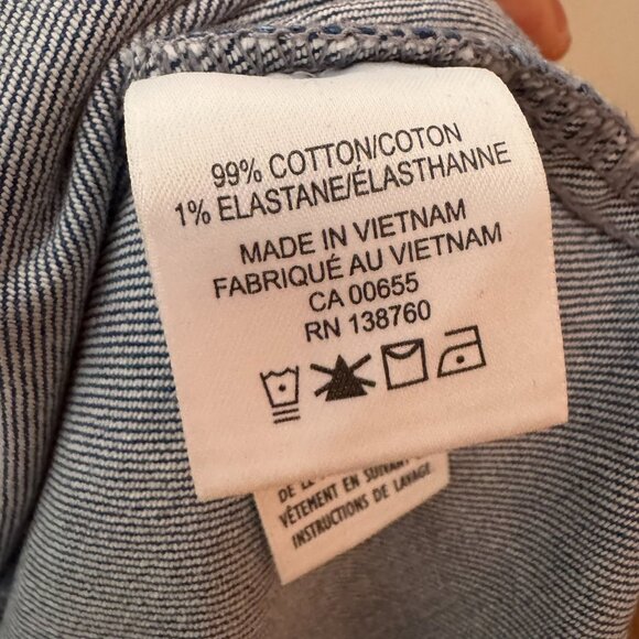 NWT Reitmans Denim Trench Coat XL - Picture 5 of 6